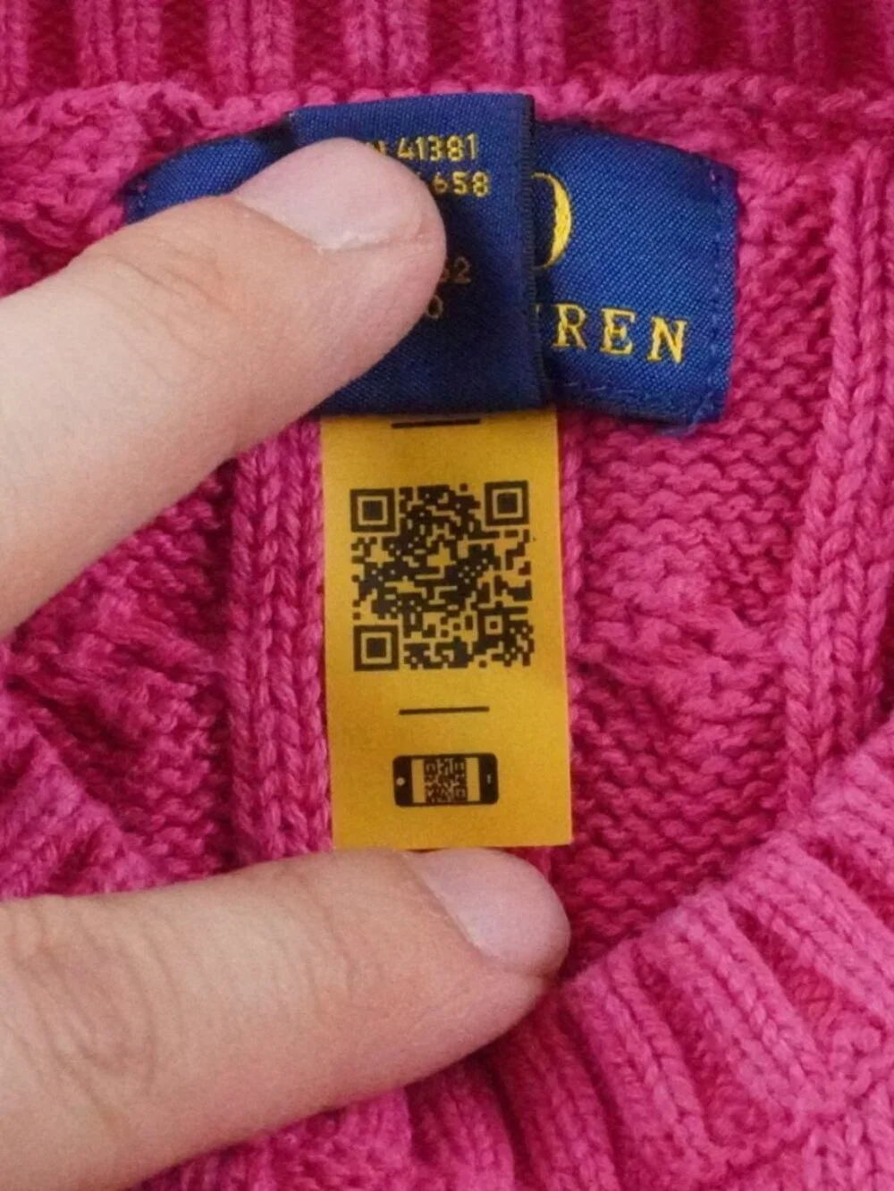 Polo Ralph Lauren Cable Knit Sweater Girls 2 Youth Pink